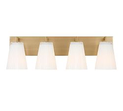 Wilbert Fluted Glass Quadruple Sconce (7")