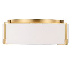 Sofia Linen Drum Medium Flushmount (14")