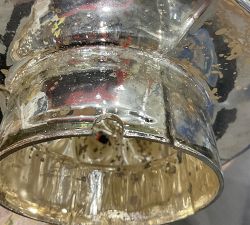 Open Box: Mercury Glass Tree Cloche, Large 22"H - Silver