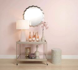 Zahra Ceramic Round Outdoor Side Table (13")