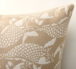 Koi Fish Outdoor Pillow