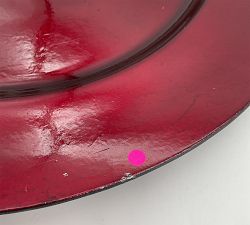 Open Box: Caterers Box Charger Plates, Set of 12 - Red