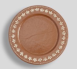 Open Box: Gingerbread Stoneware Charger Plates, Set of 4 - Brown
