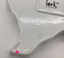 Open Box: Lark Handmade Porcelain State Platter, Texas - White