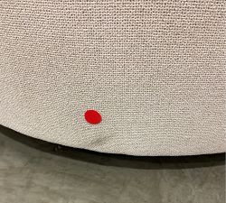 Open Box: Balboa Upholstered Swivel Armchair (40"), Polyester Wrapped Cushions - Performance Boucle Oatmeal