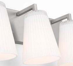 Wilbert Fluted Glass Triple Sconce (7")