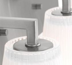 Wilbert Fluted Glass Triple Sconce (7")