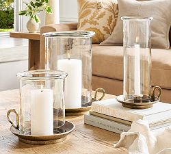 Chamberstick Hurricane Candle Holder