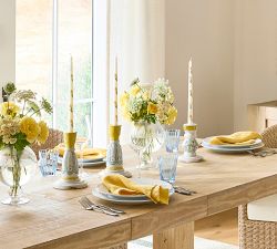 Pattern Taper Candles - Set of 2