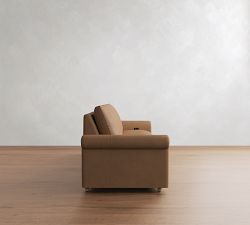 Westwood Roll Arm Leather Power Reclining Sofa (84"&ndash;116")