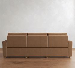 Westwood Square Arm Leather Power Reclining Sofa (78"&ndash;110")