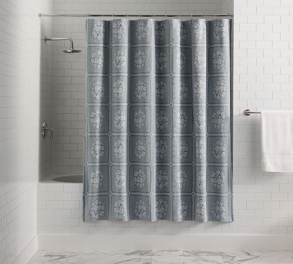 Floral Matelasse Shower Curtain