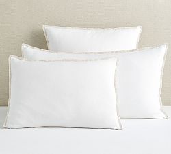 Belgian Flax Linen Contrast Flange Sham