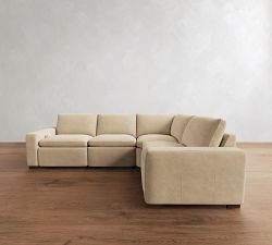 Westlake Leather Reversible Power Reclining Sectional (121")