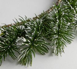 Frosted Pine Wreath Charger Plates - Set of 4