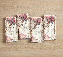 Piper Floral Cotton/Linen Napkins - Set of 4