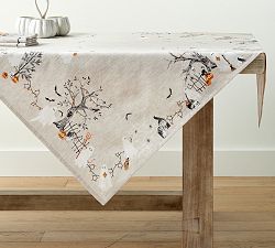 Scary Squad Organic Cotton Table Throw