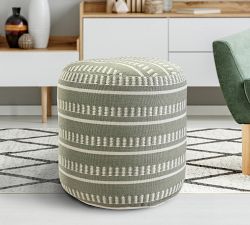 Canaan Recycled Yarn Outdoor Pouf