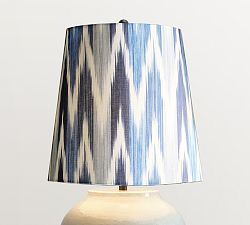 Kravet Ikat Straight Sided Drum Lamp Shade
