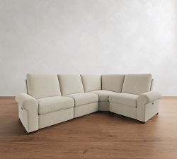 Turner Roll Arm Reversible Power Reclining Sectional (120")