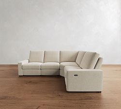 Turner Square Arm Reversible Power Reclining Sectional (117")