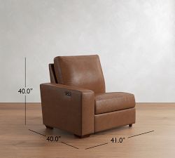 Build Your Own Big Sur Square Arm Leather Power Reclining Sectional