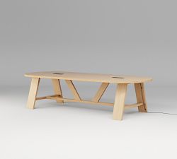 Keaton Elliptical Communal Dining Table (96"-144")