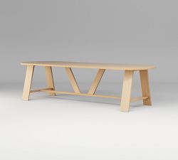 Keaton Elliptical Counter Height Communal Dining Table (96"-144")