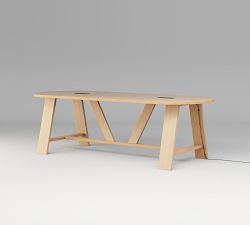 Keaton Elliptical Counter Height Communal Dining Table (96"-144")