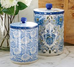 Kravet Arboretum Stoneware Canisters