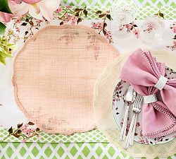 Monique Lhuillier Jules Scalloped Placemats - Set of 4