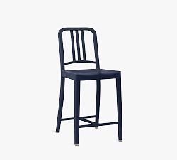 Open Box: Emeco 111 Navy® Counter Stool (25") - Dark Blue