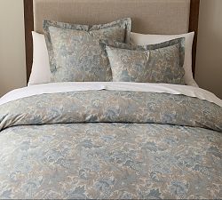 Open Box: Cora Cotton Duvet Cover, Full/Queen - Blue Multi