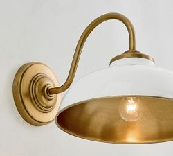 Kitt Metal Round Indoor/Outdoor Sconce (9")