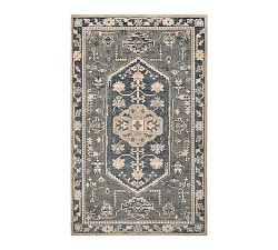 Open Box: Marietta Hand-Knotted Wool Rug, 5' x 8' - Steel Blue Multi