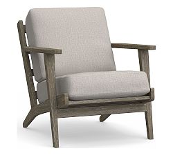 Open Box: Raylan Lounge Chair (Cushion/Cover ONLY) - Sunbrella Heather Gray