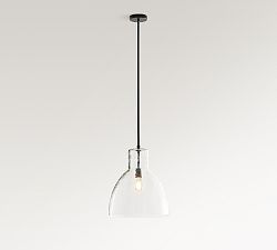 Open Box: Bridget Recycled Glass Pendant, Large (17") - Bronze