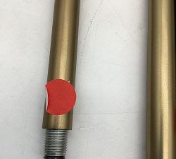 Open Box: Bridget Recycled Glass Pendant, Large 17" Diam. - Tumbled Brass