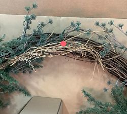 Open Box: Faux Lit Oversized Avant-Garde Wreath (48")