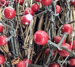 Open Box: Lit Red Berry Tree Topper