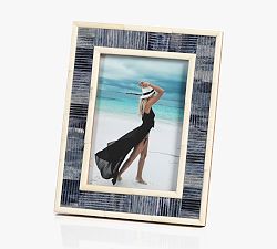 Open Box: Meredith Blue Carved Frame, 5" x 7"