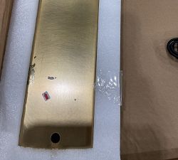 Open Box: Sherman Metal Task Floor Lamp (45") - Vintage Brass