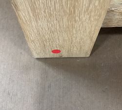 Open Box: Travertine Square Side Table (21") - Fog