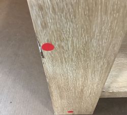 Open Box: Travertine Square Side Table (21") - Fog