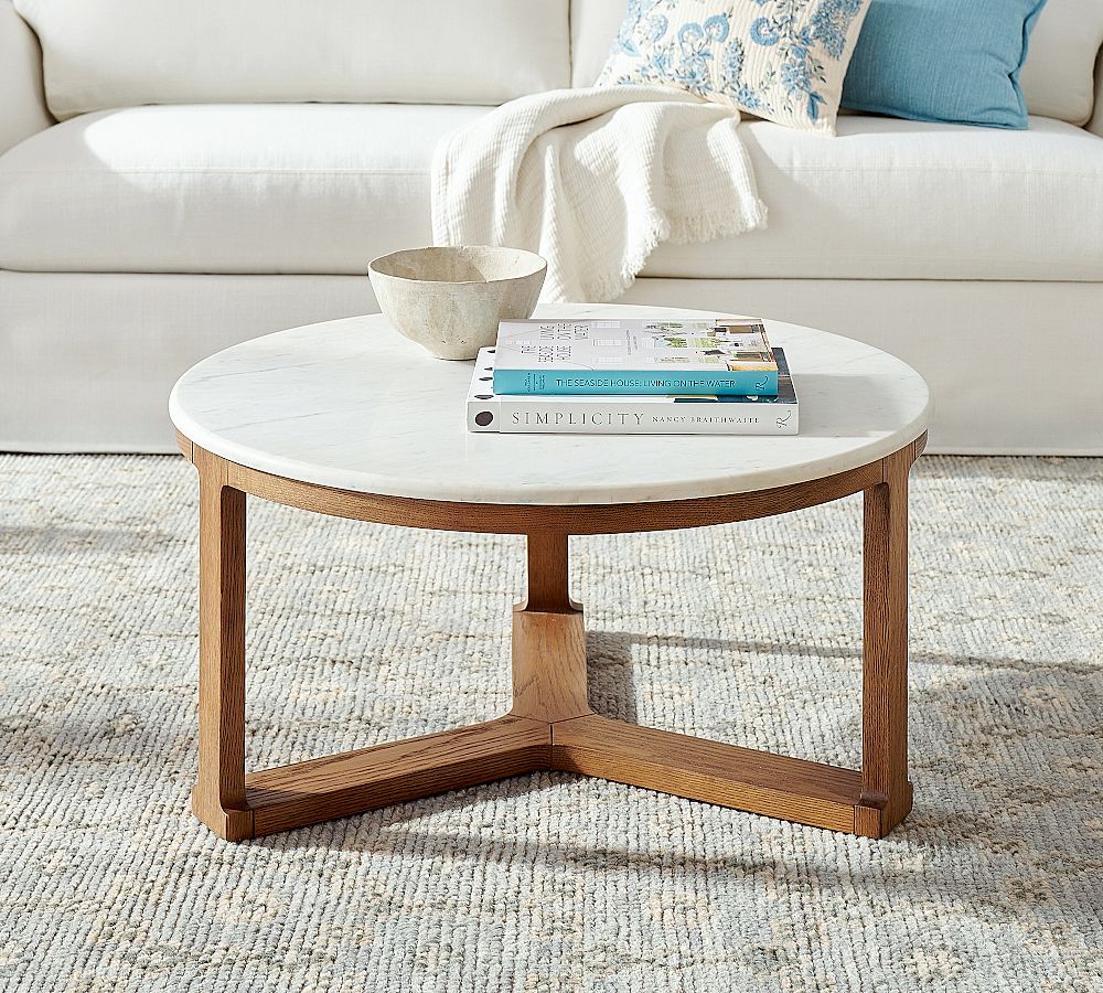 Winslow Round Coffee Table (32") by Pottery Barn