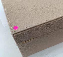 Open Box: Quinn Jewelry Box (Foiled Debossed), Medium - Blush