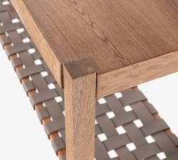 Bardill Woven Leather Console Table