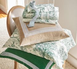 Brandon Maxwell Sullivan Velvet Border Sham