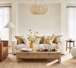 Bristol Wood Bead Chandelier (30")