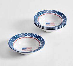 Cabana Americana Outdoor Melamine Cereal Bowls - Set of 4